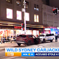 A woman was forced from her vehicle during an alleged carjacking in Sydney CBD.