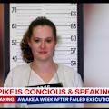 US death row inmate Christa Pike is “conscious” and “speaking” following her failed execution, her lawyers say.