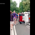 The accident happened when a horse bolted from its driver. The father of 18-year-old Romanch Mahajan told The New York Times that his son jumped out to try to save his mother after she fell out of the carriage.