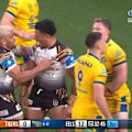 Fonua Pole steamrolls past multiple defenders to score a brilliant try against the Eels.