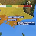 Fire bans are in place for central Victoria today, with authorities warning of "tinderbox" ground conditions.