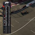 Oscar Piastri races off the track after attempting to overtake Isack Hadjar.