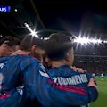 Kai Havertz scores in stoppage time to give Arsenal a 1-0 win in the first leg of its Champions League quarter-final against Sporting Lisbon.