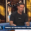 Andrew Johns says Nicho Hynes needs to step up and be the dominant playmaker for the Sharks after losing Braydon Trindall.