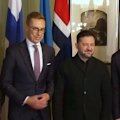 Ukraine's president is holding talks with US officials in Norway as relations between the two nations plunge.