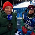 Australia's Scotty James speaks to Nine's James Bracey after progressing to the men's halfpipe final as the top qualifier.