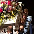 Hundreds of mourners have attended the funeral of Constable Mia Lay, who was killed in a horrific car crash while on duty.