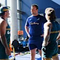 The Wallabies and Kangaroos share a Sydney gym as they prepare for their games against New Zealand this week.