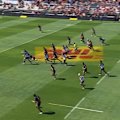 James Slipper crosses for a rare try in his 200th Super Rugby match.