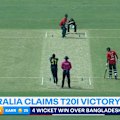 Australia's men's team beats Bangladesh in a T20I to reap some revenge for an ODI series loss.