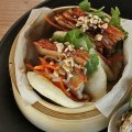 Go-to dish: Pork belly in home-made steamed buns.