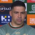 South Sydney captain Cody Walker apologises for letting his team down when he kicked an opposition player out of rage. 