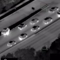 Four teenagers have allegedly led police in Queensland on a car chase in an allegedly stolen car.