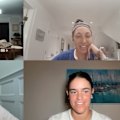 Four WTA competitors react to footage of Iga Swiatek on the clay courts working with Rafael Nadal.