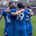 Brighton's Diego Gomez scores a stunner from halfway in a goal of the season contender.