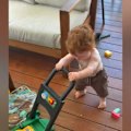 A 14-month-old boy who became critically ill after consuming cake decorating dust is improving in hospital.
