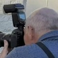 The wife of Bondi victim Peter Meagher has spoken after the arrest of a man accused of stealing her late husband's camera moments after he was shot dead.