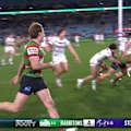 South Sydney gun Jack Wighton scores against Melbourne.