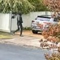 Two men have hidden in bushes after failing in an attempt to carjack a dad while he was picking up his daughter from a Melbourne school.