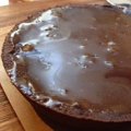 Youeni's salted caramel chocolate tart.