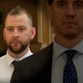 A South Australian police security officer is on trial after allegedly threatening his wife with his service gun.