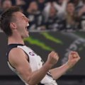 Jagga Smith earns a free kick and kicks a goal to continue Carlton's dream run.