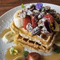 The waffle stack at True North.