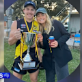 A young footballer has died after hitting a goal post while surfing behind an unregistered quad bike allegedly ridden by a teammate.