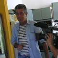 Anthony Bourdain filming the  Melbourne episode of his hit show No Reservations in 2009.