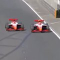 Aussie James Wharton and Louis Sharp, Prema teammates in Formula 3, tangle on lap 9 to bring out the red flag in Albert Park.