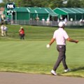 World No.1 Scottie Scheffler unleashes a rare spray on his caddy after a tee shot ended up in a pond.