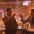 Australian boxing superstar Tim Tszyu reacts to close mate Liam Paro capturing the IBF welterweight world title.