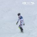 Norway's Atle Lie McGrath saw his hopes of gold go up in smoke and could not hide his frustration.