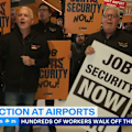 Passengers flying out of Sydney Airport are being told to allow for extra time as strikes continue.