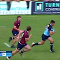 Brad Fittler's son Zach made a huge impact off the bench playing for the NSW under-16 rugby team.