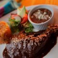The chicken mole dish from Los Amates Mexican restaurant in Fitzroy.