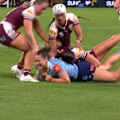 NSW hooker Keeley Nizza extends the lead for her side with a smart play close to the line.