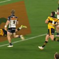The Hurricanes blow the Brumbies away with an early try to Caleb Delany in Wellington.