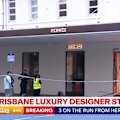 Thieves used a stolen Mercedes SUV to ram into the designer store.