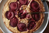 Thermomix recipe: Plum syrup swirl cake.