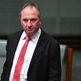 Change of tune: Barnaby Joyce says the big banks have taken the government's support for granted.