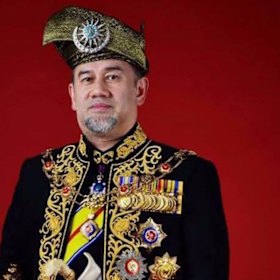 Malaysian King Muhammad V of Kelantan.