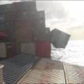 83 containers went overboard, with a further 30 sustaining damage.