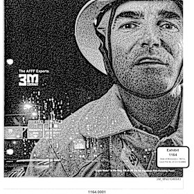 A 3M advertisement for fire-fighting foam.