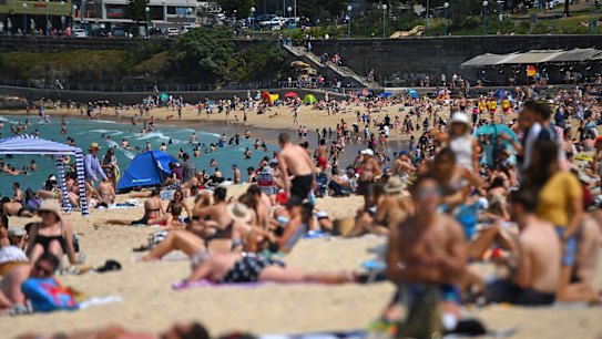 Crowded Coogee today.