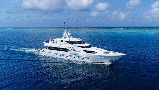 GBR Legacy's research vessel. Plans are underway for another mission in May if funds can be found.