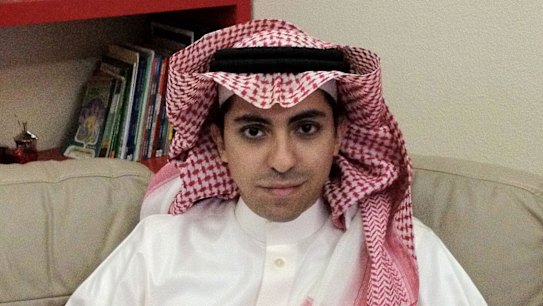 Gruesome punishment: Raif Badawi at home in Saudi Arabia in 2012.