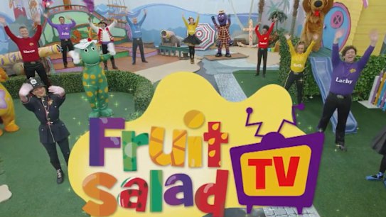 Children's group The Wiggles launch Fruit Salad TV.