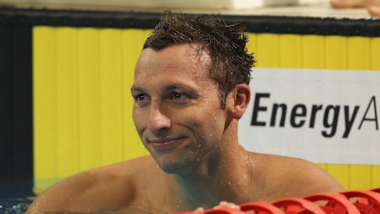 Ian Thorpe during the 2012 Australian Olympic trials: he failed to make the team.