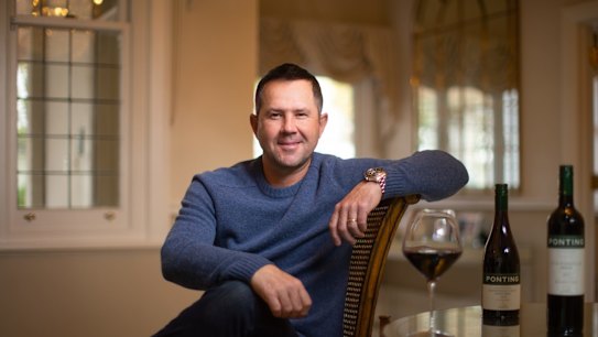 Ready for a long innings: Ricky Ponting hopes his new wine range can crack overseas markets.